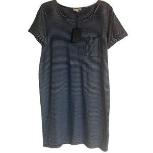 NWT Jane & Delancey blue and white striped dress Size Medium- 100% Cotton